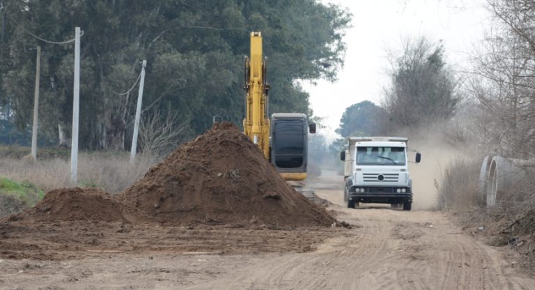 Extienden la obra de desagües pluviales