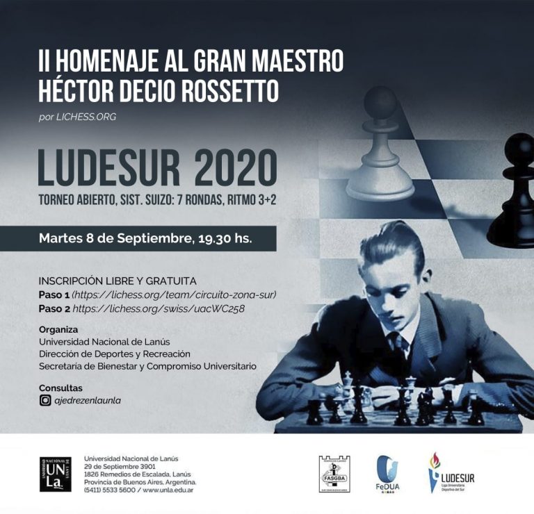 Ajedrez: II Homenaje al Gran Maestro Héctor D. Rossetto