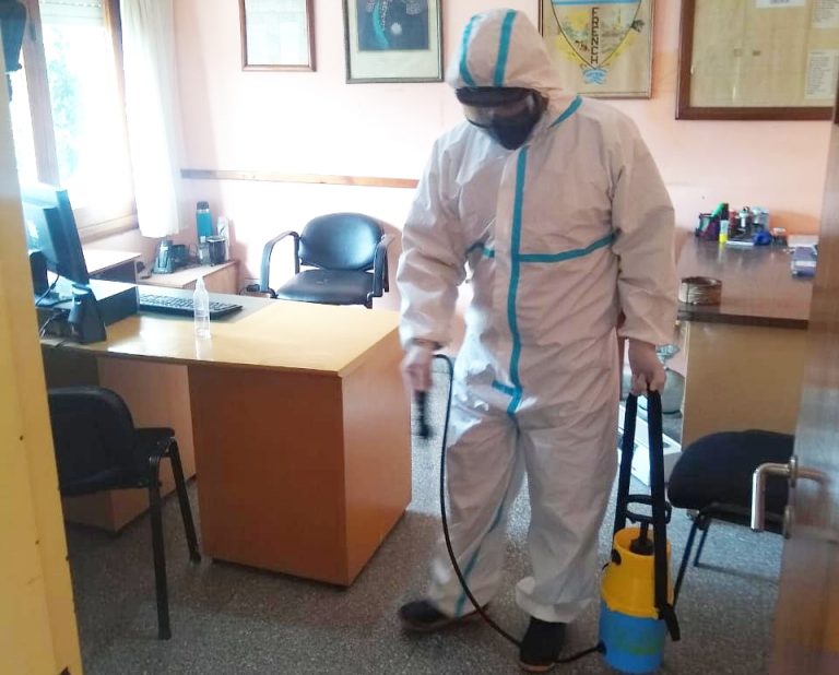 Realizaron un operativo de desinfección