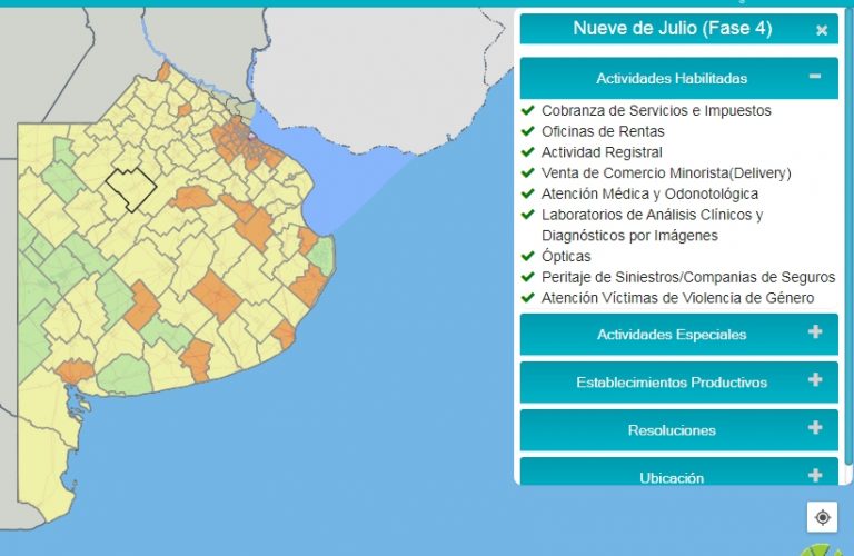 Aislamiento: 9 de Julio sigue en la Fase 4