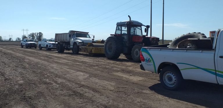 Robaron baterías y combustible del equipo vial que trabaja en el Acceso a Patricios