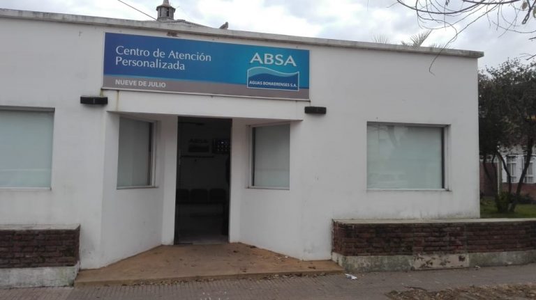 ABSA programa drenajes en 9 de Julio