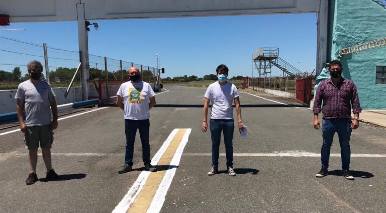 Importante visita recibió el Autódromo de 9 de Julio