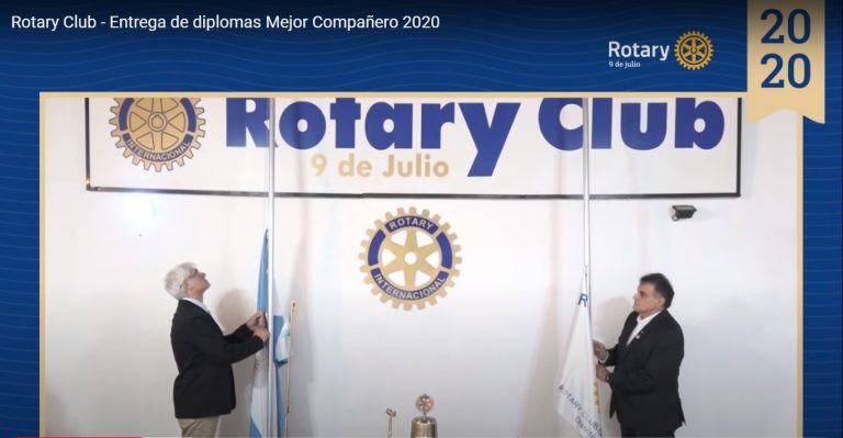 De forma virtual, Rotary Club 9 de Julio entregó el diploma a los Mejores Compañeros