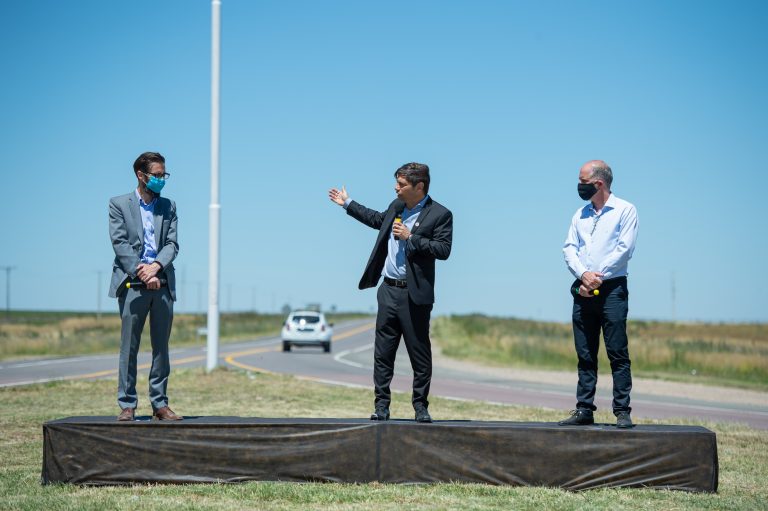 Inauguraron un tramo de repavimentación de la Ruta 51