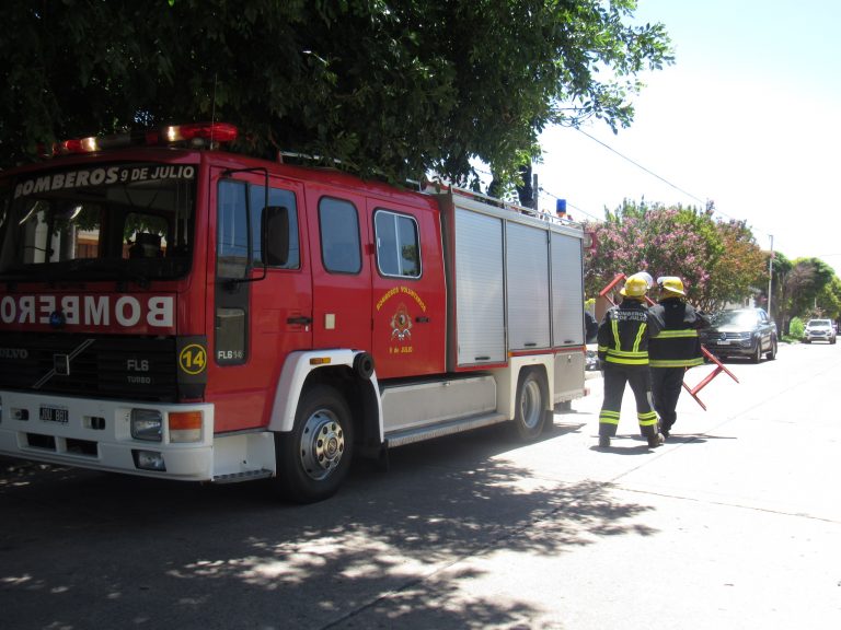 Intensa labor de Bomberos Voluntarios
