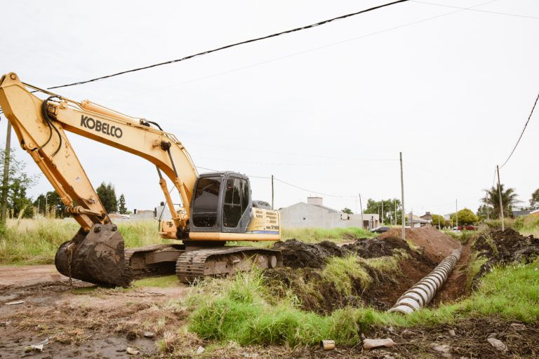 Construyen desagües en calles O’Higgins y Juan XXIII