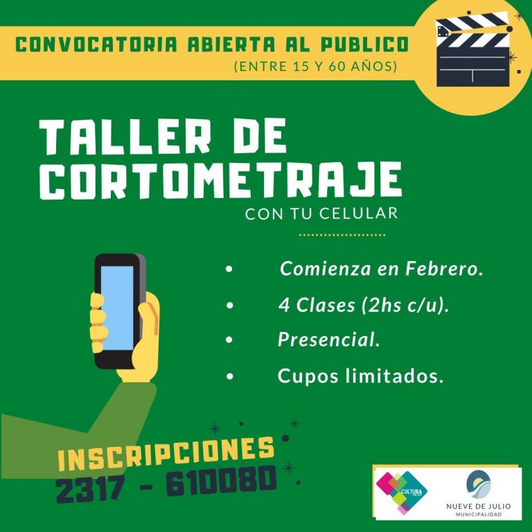 Invitan a taller de cortometraje