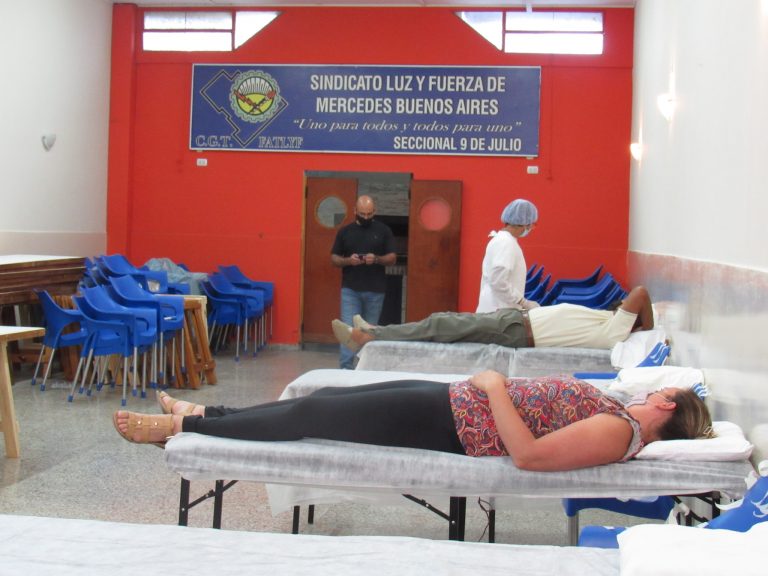 La colecta de sangre contó con 55 donantes
