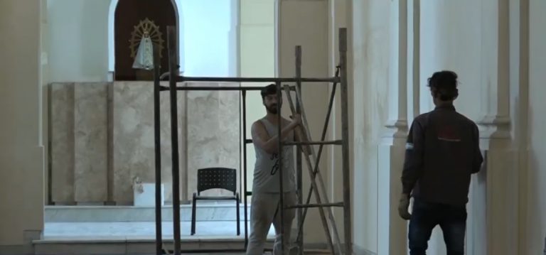 Se realizan obras de refacción en la Catedral