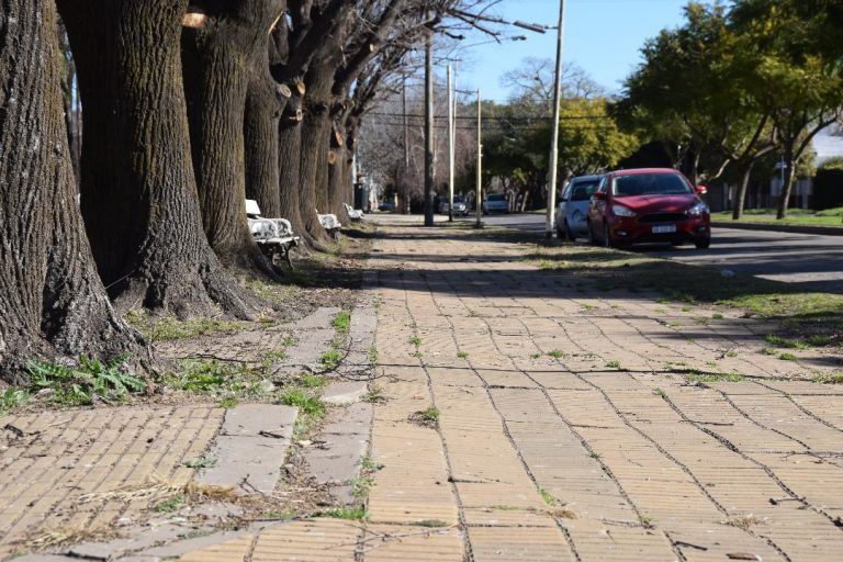 Realizarán obras en las aceras de Plazas España e Italia y del Parque San Martín