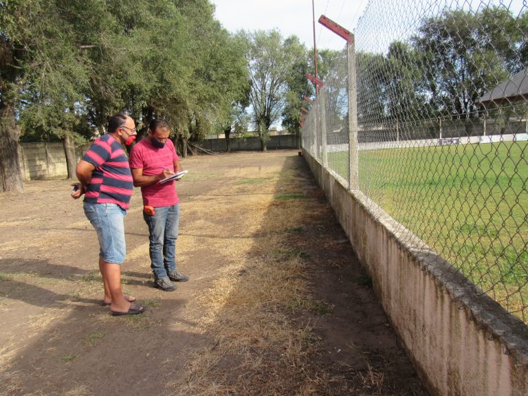 Inspeccionaron canchas del fútbol local