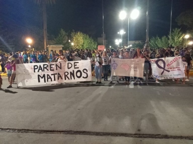 Se realizó una movilización por el Día de la Mujer