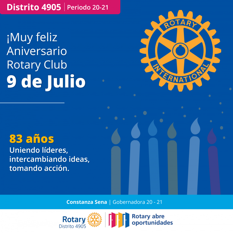 Aniversario del Rotary Club 9 de Julio