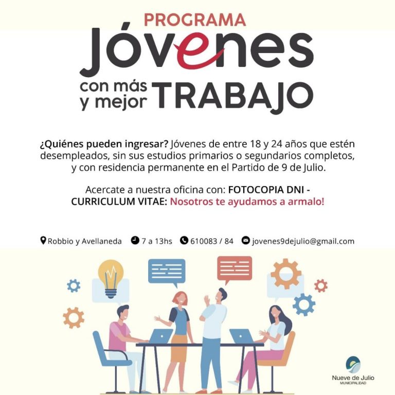 Una oportunidad: “Jóvenes con más y mejor trabajo”