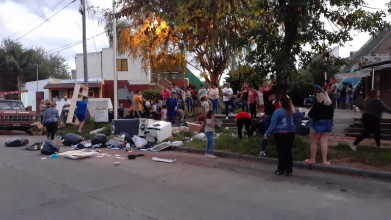 Daños en una vivienda del Barrio Alborada II