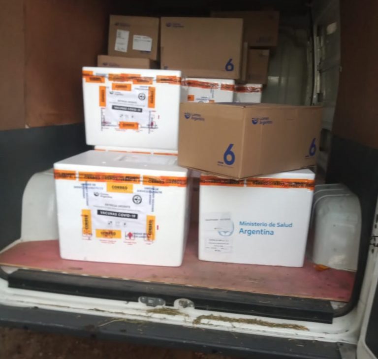 Arribaron 800 dosis de Sinopharm