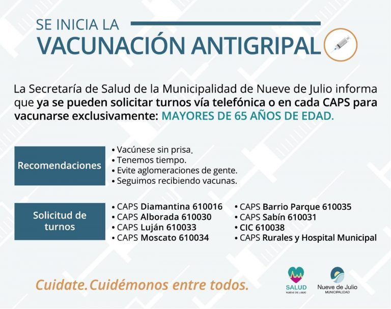 Se lleva a cabo la Vacunación Antigripal