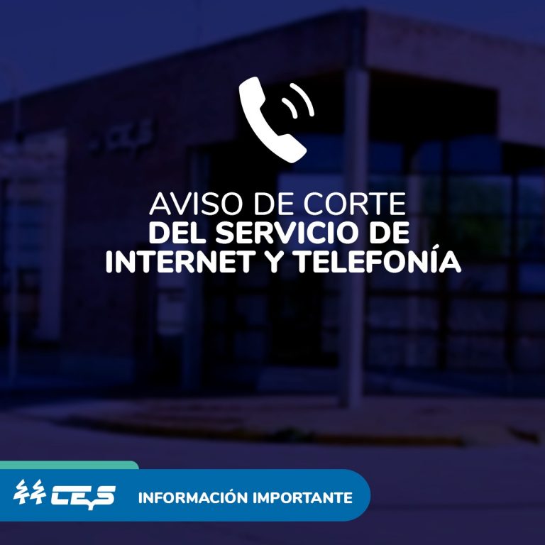 El domingo habrá un corte del servicio de Internet y telefonía