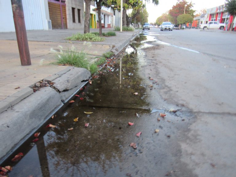 Una pérdida de agua provoca caídas