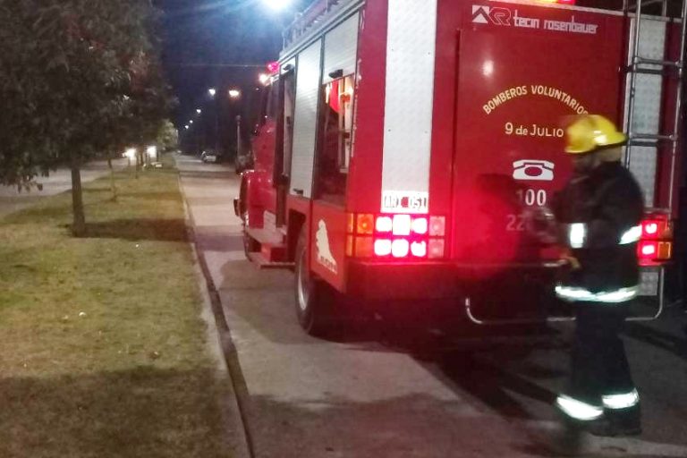 Principio de incendio en una vivienda