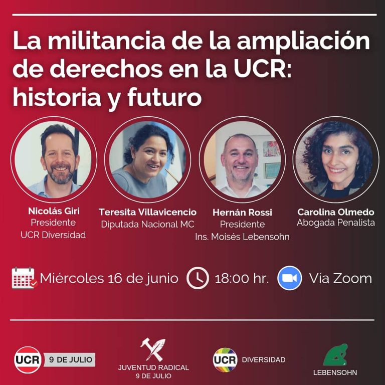 Charla de la JR «La militancia de la ampliación de derechos en la UCR: historia y futuro»