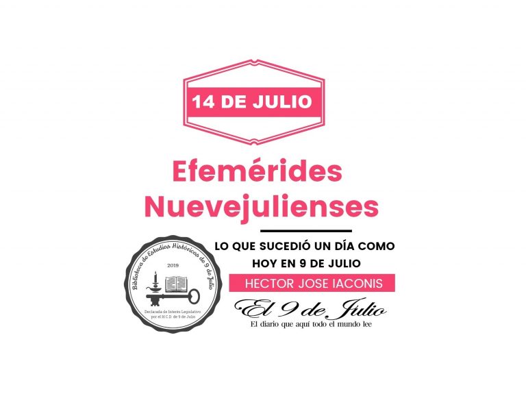 Efemérides nuevejulienses. Lo que sucedió un día como hoy en 9 de Julio