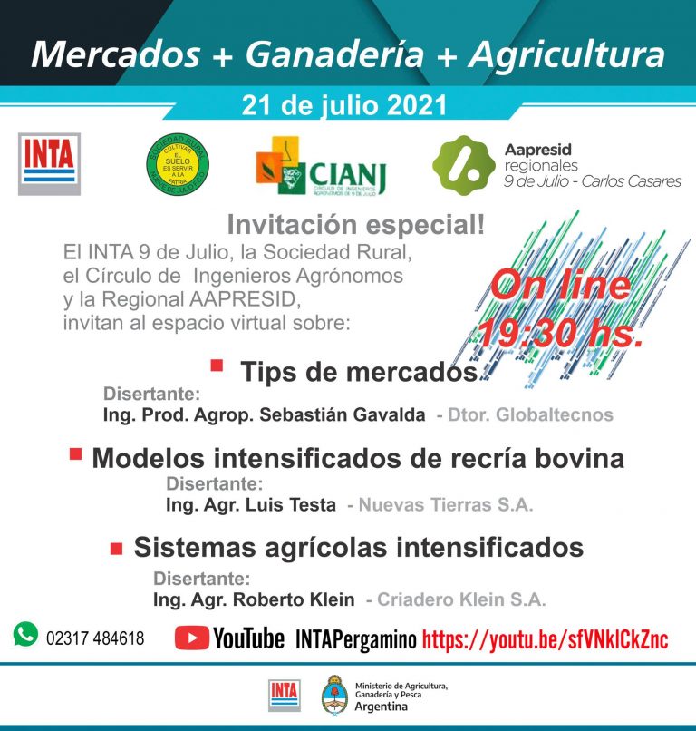 Se viene la próxima charla del Ciclo 2021 en la Rural