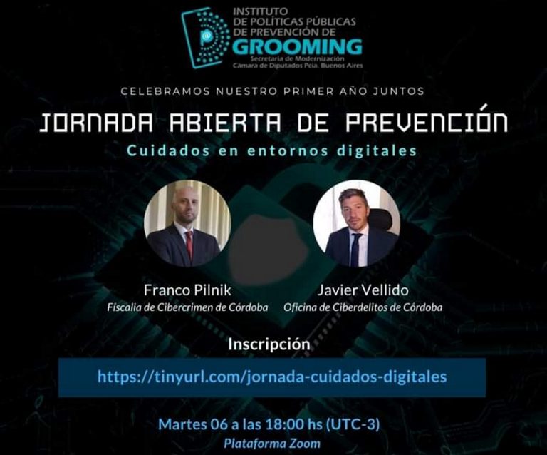 Invitan a la charla «Cuidados en entornos digitales»