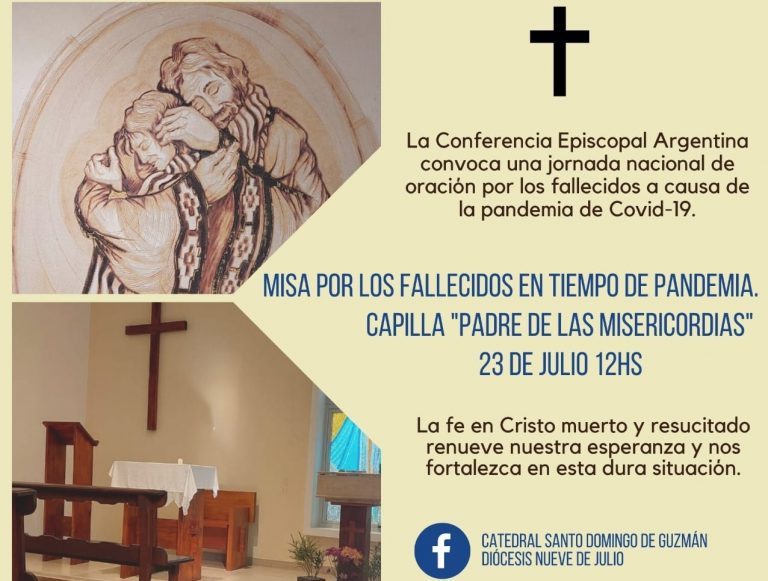 Misa por los fallecidos en pandemia
