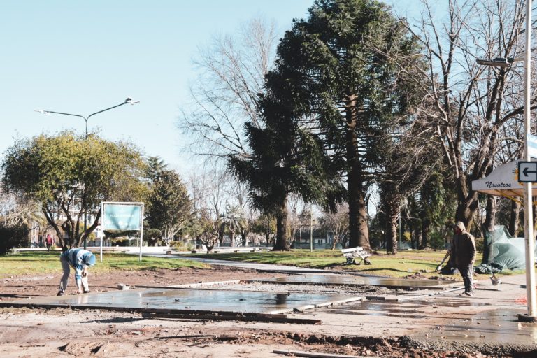 Plaza España: continúa la obra