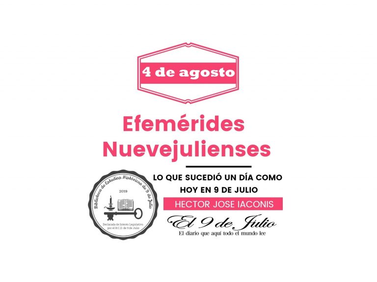 Efemérides nuevejulienses. Lo que sucedió un día como hoy en 9 de Julio