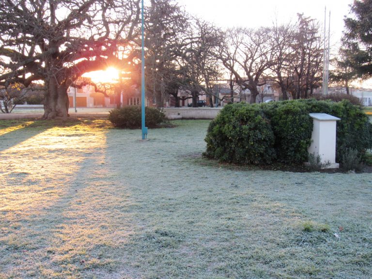 El granizo le dio paso a la helada