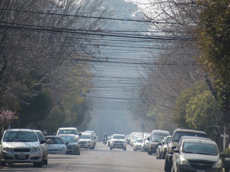 El humo de los incendios del Delta, llegó a 9 de Julio