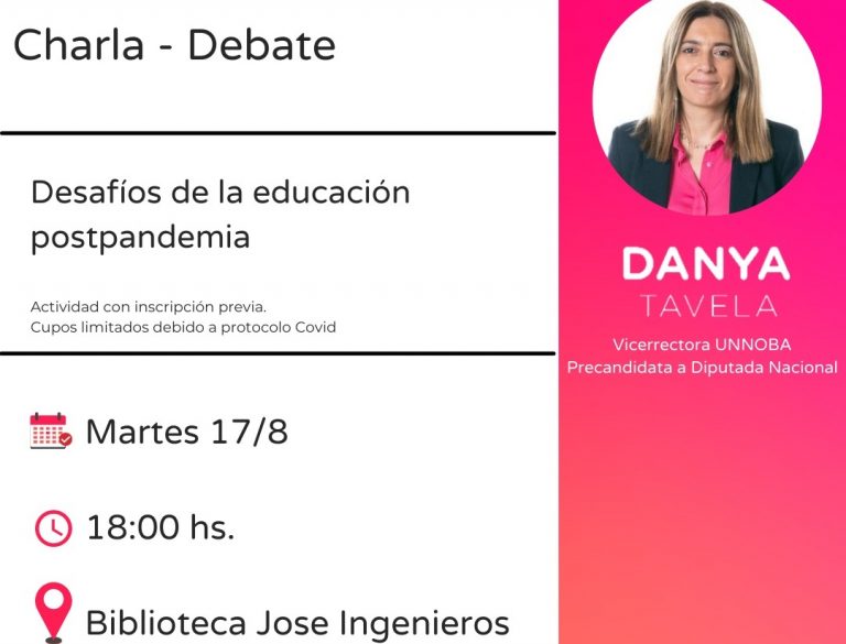 Invitan a Charla debate sobre Educación en la Biblioteca Ingenieros