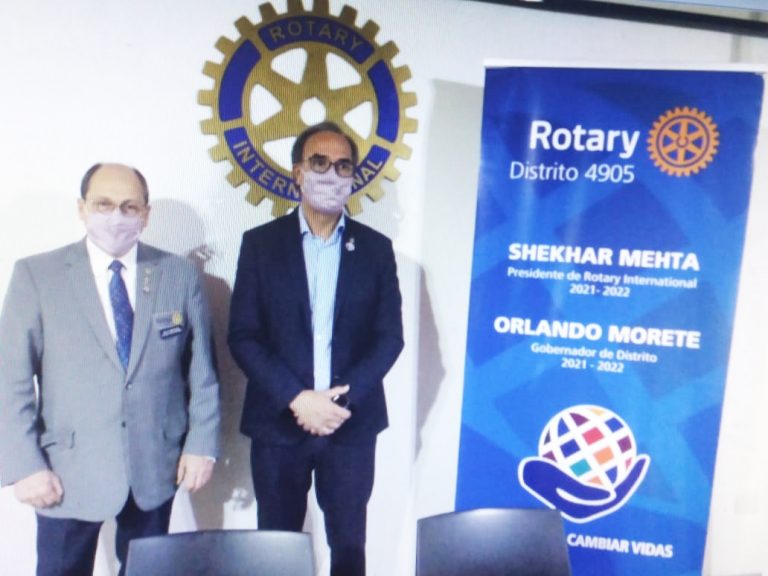 Visitó 9 de Julio el gobernador distrital de Rotary