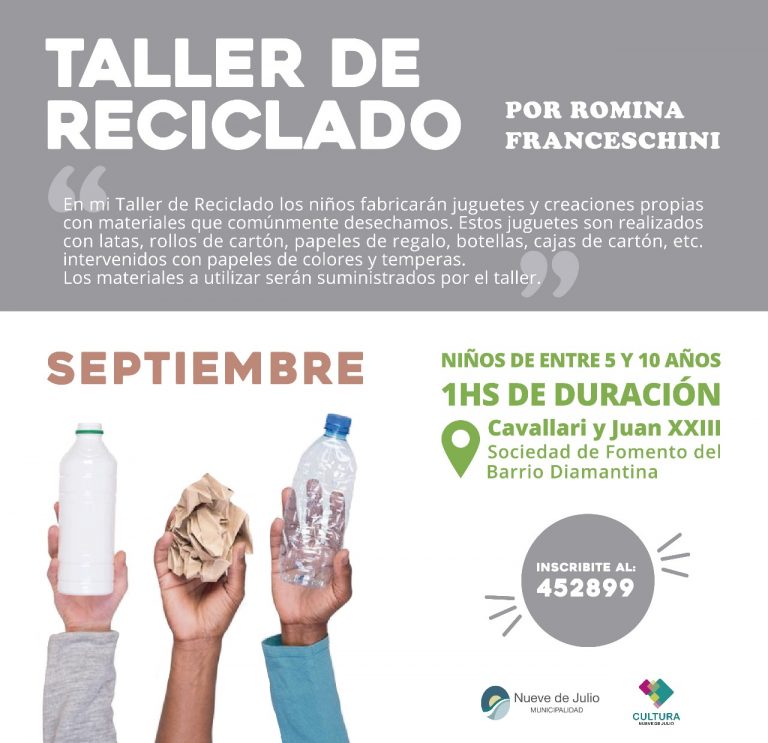 Taller de reciclado para niños