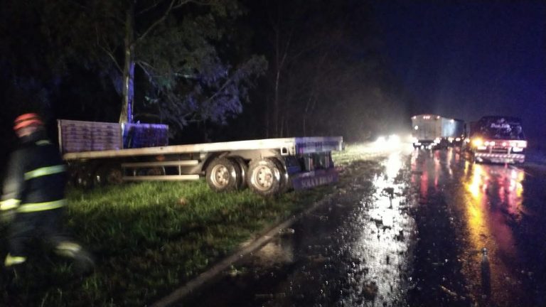 Falleció el camionero accidentado