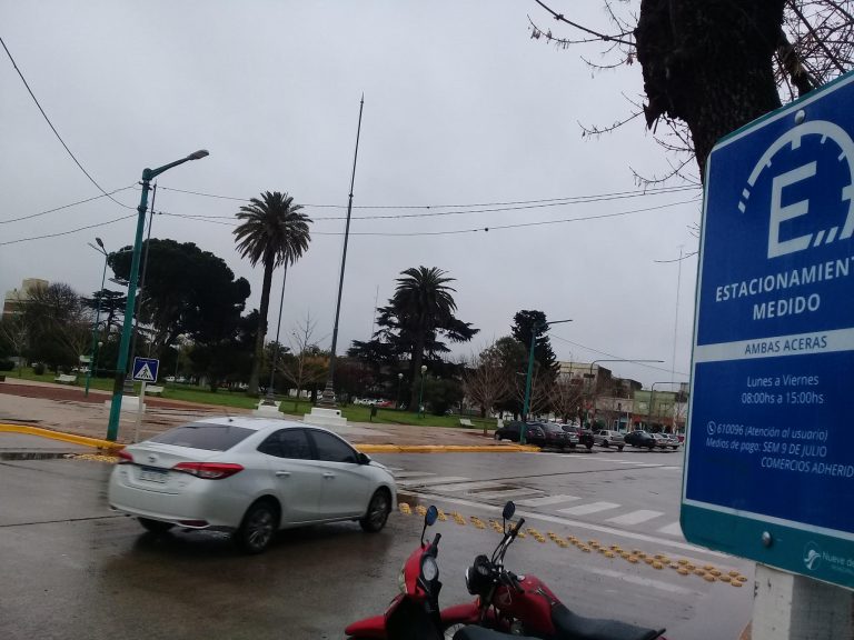Estacionamiento medido: no se cobra los días de lluvia