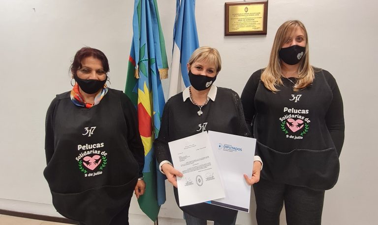 «Pelucas Solidarias 9 de Julio» recibió un reconocimiento
