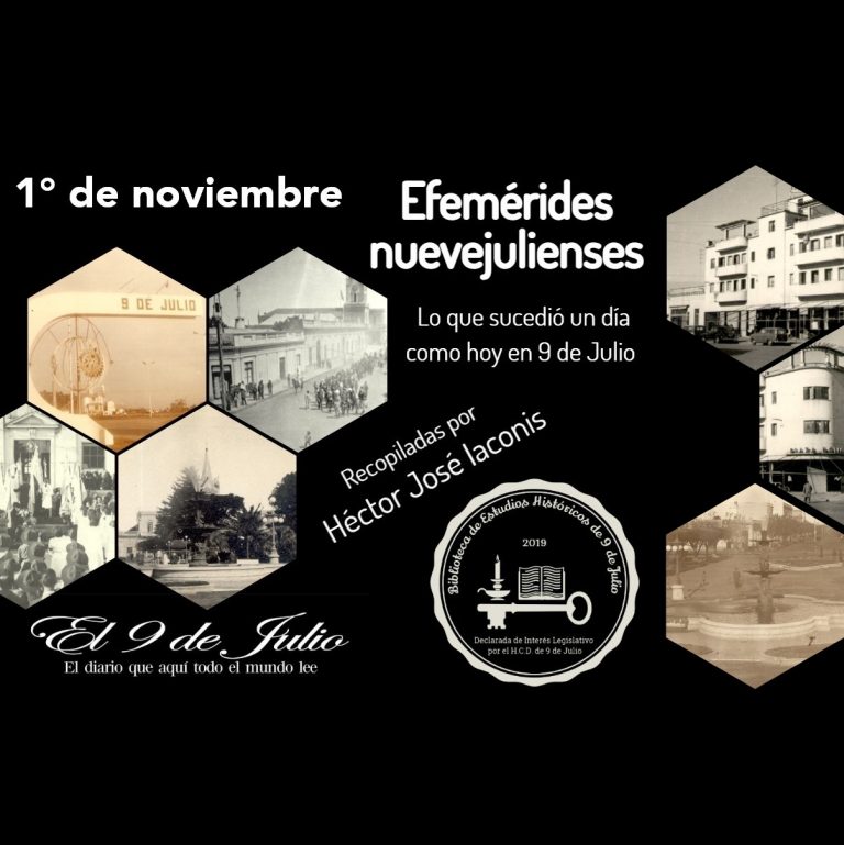 Efemérides nuevejulienses. Lo que sucedió un día como hoy en 9 de Julio