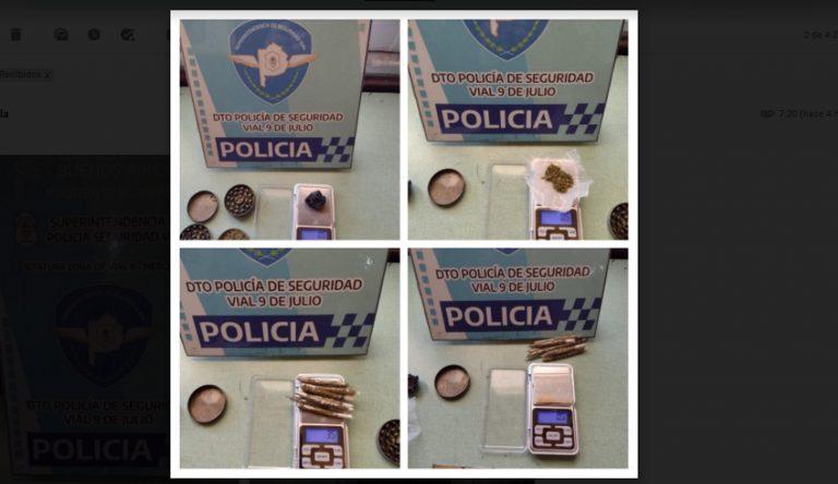 Ruta 5: incautan droga a automovilistas
