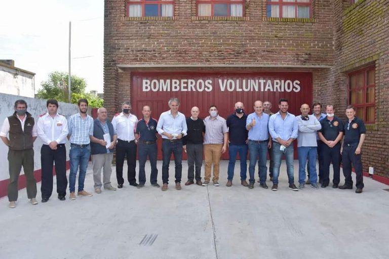 Bomberos firmaron un acuerdo por cobertura de Ruta 5