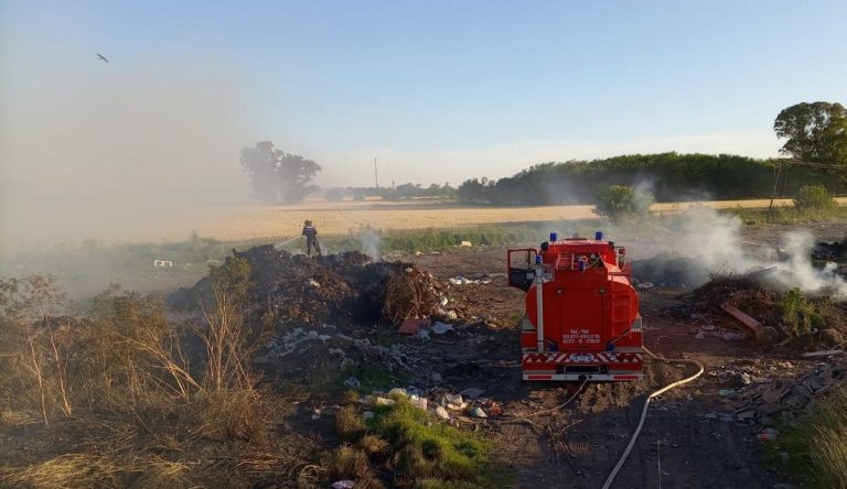 Incendio en el Basural de Dudignac
