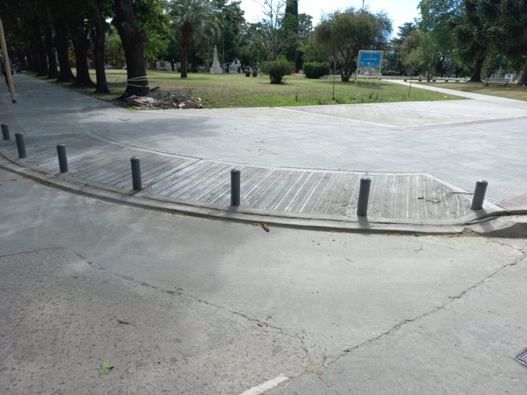 Plaza España: se completaron las ochavas
