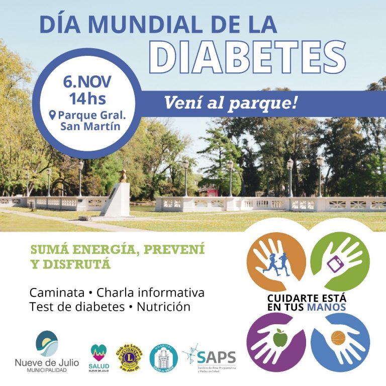 Diabetes: actividad en el Parque San Martín