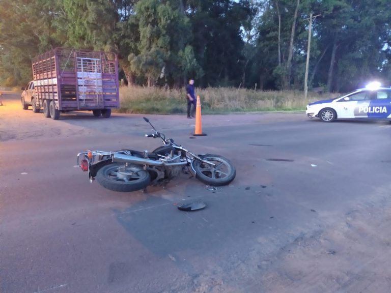 Tras un accidente, falleció un motociclista