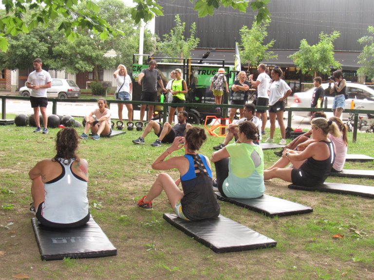 Como en el gimnasio, pero al aire libre