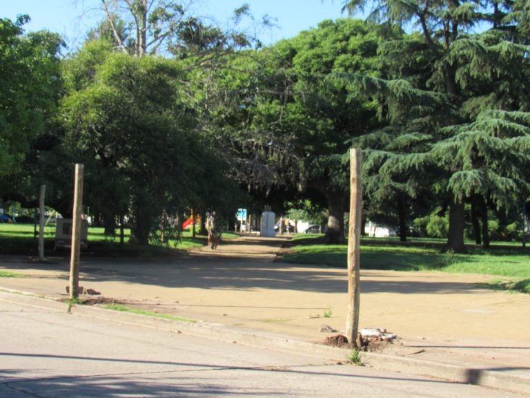 Preparativos para el inicio de obras en Plaza Italia