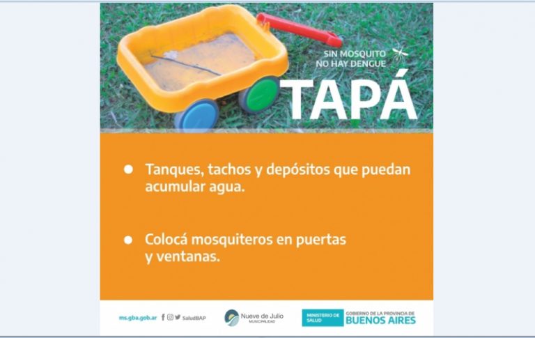 Dengue: recomendaciones para la prevención